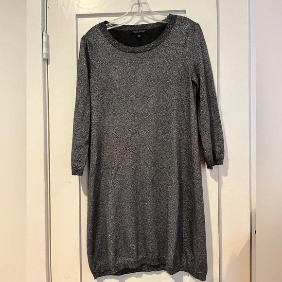 banana republic silver dress Bias-Cut Satin Midi Dress